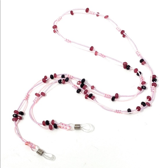 Eye Glasses Holder Necklace, Gemstone Glasses Cord - Picture 1 of 6